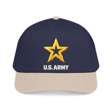 Load image into Gallery viewer, Mid Profile Baseball Cap - Army Star W Us Army w White Star - 3D - Enhanced
