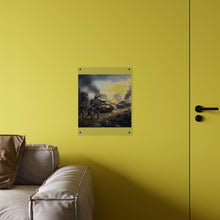 Load image into Gallery viewer, Acrylic Wall Art Panel - Tank Destroyer - M10 Wolverine vs German Panzer Tank
