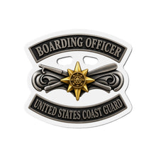 Load image into Gallery viewer, Die-Cut Magnet - USCG - Boarding Officer w txt - 3D - Enhanced
