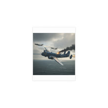Load image into Gallery viewer, Indoor and Outdoor Silk Posters - April 8, 1950, Baltic Sea - Latvia Soviet fighters shot down a U.S. Navy PB4Y-2 - Liberator - Cold War
