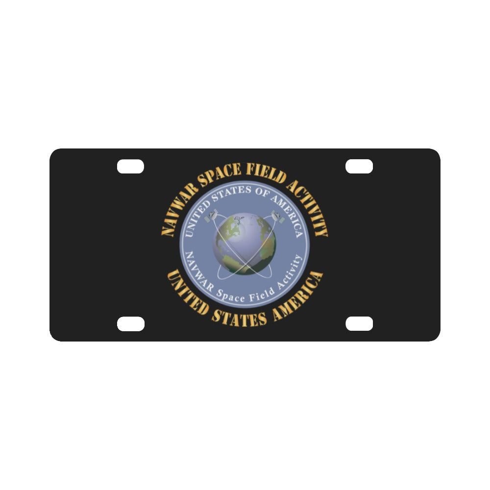 NAVWAR Space Field Activity X 300 Classic License Plate