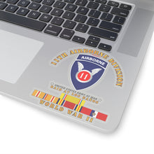 Load image into Gallery viewer, Kiss-Cut Stickers - Army - 11th Airborne Division - Raid at Los Baños - WWII w PAC SVC
