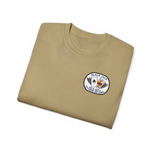 Load image into Gallery viewer, Unisex Ultra Cotton Tee - Vietnam Combat Aviation Vet w Air Crew Badges - HQ &amp; HQ Company 12th Aviation Group Combat Blackjack - Sgt Howard Meyers - 1968-1969 SVC X 300
