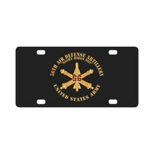Load image into Gallery viewer, Army - 56th Air Defense Artillery - Night Hides Not - Number Branch - US Army X 300 Classic License Plate

