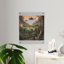 Load image into Gallery viewer, Acrylic Wall Art Panel - Vietnam Patrol Fire Fight Requesting Medevac
