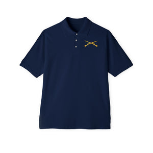 Men's Piqué Polo - Infantry Branch - Crossed Rifles