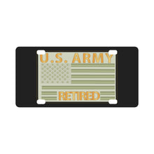 Load image into Gallery viewer, US Flag - Retired - OD GREEN Classic License Plate
