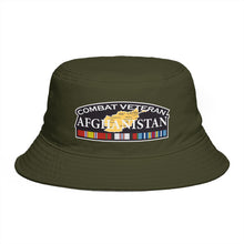 Load image into Gallery viewer, Bucket Hat — Afghanistan Combat Veteran Embroidered Patch - Combat Veteran - Afghanistan - V1
