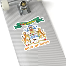Load image into Gallery viewer, Kiss-Cut Stickers - COA - Coat of Arms of Guyana - Coat of Arms X 300
