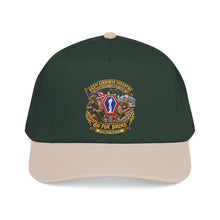 Load image into Gallery viewer, Mid Profile Baseball Cap - Army - 442nd Airborne Infantry Regimental Combat Team - 3D - Enhanced with EUR WWII SVC
