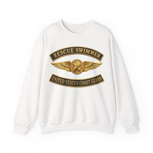 Load image into Gallery viewer, Crewneck Sweatshirt - USCG - Aviation Rescue Swimmer w txt - 3D - Enhanced
