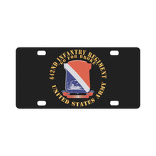 Load image into Gallery viewer, Army - 442nd Infantry Regiment - DUI - Go for Broke X 300 Classic License Plate
