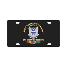 Load image into Gallery viewer, Army - 1st Bn 503rd Infantry - Korea Svc X 300 Classic License Plate
