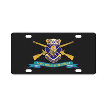 Load image into Gallery viewer, Army - 149th Infantry Regiment - COA w Br - Ribbon X 300 Classic License Plate
