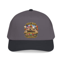 Load image into Gallery viewer, Mid Profile Baseball Cap - Army - Desert Storm - 2nd Armored Div - Combat Vereran Veteran w GULF SVC - 3D - Enhanced

