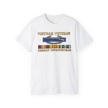 Load image into Gallery viewer, Unisex Ultra Cotton Tee - Army - Vietnam Veteran - Cbt Infantryman w CIB VN SVC - 3D X 300
