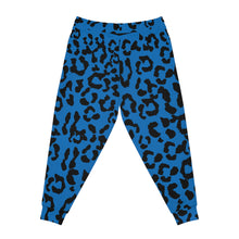 Load image into Gallery viewer, Athletic Joggers (AOP) - Leopard Camouflage - Blue-Black
