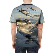 Load image into Gallery viewer, AOP Unisex Tee - P-51 Aircraft - Dog Fight - WWII
