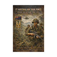 Load image into Gallery viewer, Matte Poster - SAS patrolling the jungle in Vietnam
