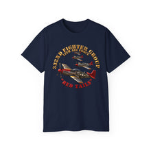 Load image into Gallery viewer, Unisex Ultra Cotton Tee - 332nd Fighter Group Red Tails emblem
