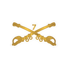 Load image into Gallery viewer, Kiss-Cut Stickers - Army - 7th Cavalry Branch wo Txt X 300
