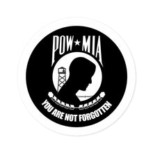 Load image into Gallery viewer, Round Stickers, Indoor\Outdoor POW/MIA Stickers POWS Never Have a Nice Day
