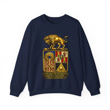 Load image into Gallery viewer, Crewneck Sweatshirt - Army - 10th Cavalry Regiment - BUffalo Soldiers - COA - Ready and Forward - 3D Enhanced
