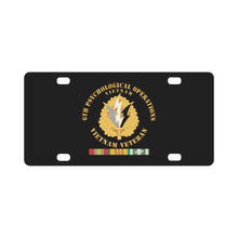 Load image into Gallery viewer, Army - 6th Psychological Operations w SVC Ribbons X 300 Classic License Plate
