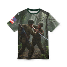 Load image into Gallery viewer, AOP - WWII US Soldier in Hand to Hand jungle fight with Japanese Soldier
