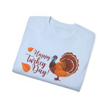 Load image into Gallery viewer, Unisex Ultra Cotton Tee - Happy Turkey Day - Thanksgiving
