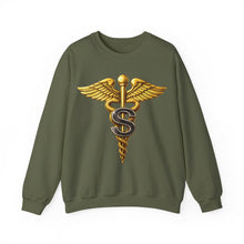 Load image into Gallery viewer, Crewneck Sweatshirt - Army Medical Specialist Corps Branch Insignia - 3D - Enhanced
