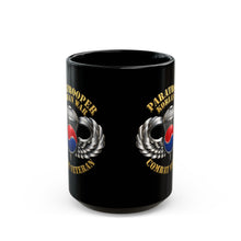 Load image into Gallery viewer, Black Mug  (15oz) - SOF - Paratrooper - Korean War - Cbt Vet - 3D X 300
