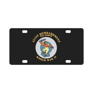 AAC - 451st Bombardment Squadron - WWII X 300 Classic License Plate