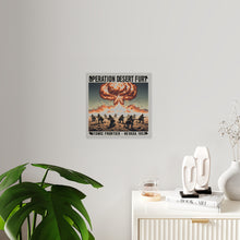 Load image into Gallery viewer, Acrylic Wall Art Panel - Atomic Testing in Nevada Desert Operation Fury
