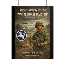 Load image into Gallery viewer, Posters - Korea  - 9th Division - White Horse Division - Korea in Vietnam
