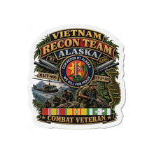 Load image into Gallery viewer, Die-Cut Magnet - RECON TEAM - Recon Team Alaska - CCN - Vietnam - Combat Vet - 3D - Enhanced
