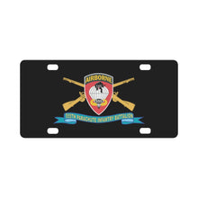 Load image into Gallery viewer, Army - 555th Parachute Infantry Battalion - SSI w Br - Ribbon X 300 Classic License Plate
