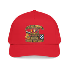 Load image into Gallery viewer, Mid Profile Baseball Cap - Army - Iraq War Veteran - Ribbon Bar - Map - SSI - 3rd Infantry Division - 3D - Enhanced
