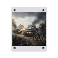 Load image into Gallery viewer, Acrylic Wall Art Panel - Tank Destroyer - M10 Wolverine vs German Panzer Tank
