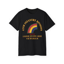 Load image into Gallery viewer, Unisex Ultra Cotton Tee - Army - SSI - 42nd Infantry Division - Rainbow - US Army Veteran X 300
