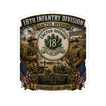 Load image into Gallery viewer, 18th Infantry Division Division Collage 3D Kiss-Cut Sticker
