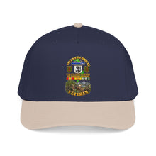 Load image into Gallery viewer, Mid Profile Baseball Cap - Vietnam Veteran Combat - 2nd Bn, 28th Infantry - 1st ID - with VN SVC - with Combat Scene - 3D - Transparent
