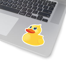 Load image into Gallery viewer, Kiss- Cut Stickers -  Yellow Rubber Duck - Oblique Left Front X 300
