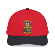 Load image into Gallery viewer, Mid Profile Baseball Cap - Vietnam Veteran Combat - 2nd Bn, 28th Infantry - 1st ID - with VN SVC - with Combat Scene - 3D - Transparent
