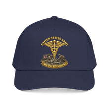Load image into Gallery viewer, Mid Profile Baseball Cap - Army - Medical Corps - US Army w Scene - 3D - Enhanced
