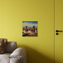 Load image into Gallery viewer, Acrylic Wall Art Panel - Apache Indians attacking a Pony Express Rider
