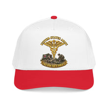 Load image into Gallery viewer, Mid Profile Baseball Cap - Army - Medical Corps - US Army w Scene - 3D - Enhanced
