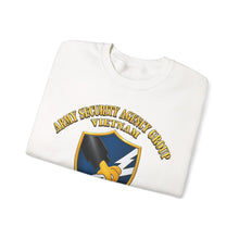 Load image into Gallery viewer, Crewneck Sweatshirt - Army - Army Security Agency Group w SVC Ribbons - 3D - Enhanced

