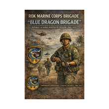 Load image into Gallery viewer, Matte Poster - Korea - ROK Marine Brigade - Blue Dragons
