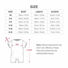 Load image into Gallery viewer, 180gsm Faux Cotton Short Sleeve Baby Bodysuit Romper(All-Over Printing) - Penguin Winter Wonderland
